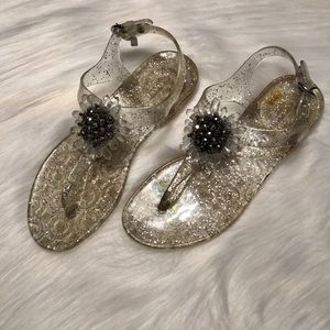 Coach Hilda Clear Jelly Sandals